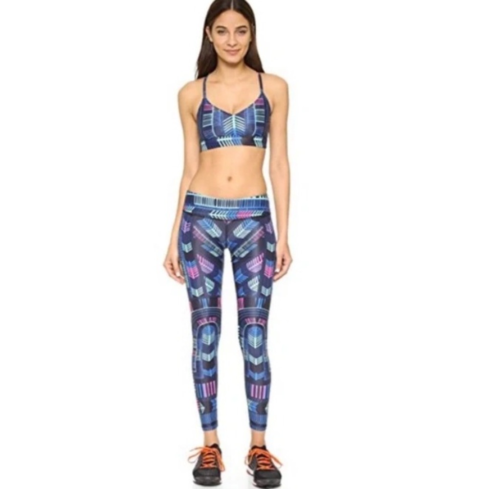 Mara Hoffman Active Voyager Geometric Print Tank & Leggings Set‎ Medium NWT $236